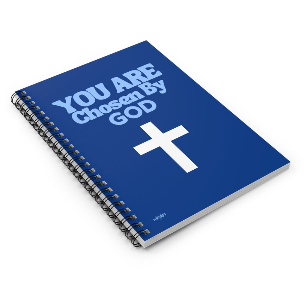 You Are Chosen By God Spiral Notebook — Christian Journal with Cross (Ruled)