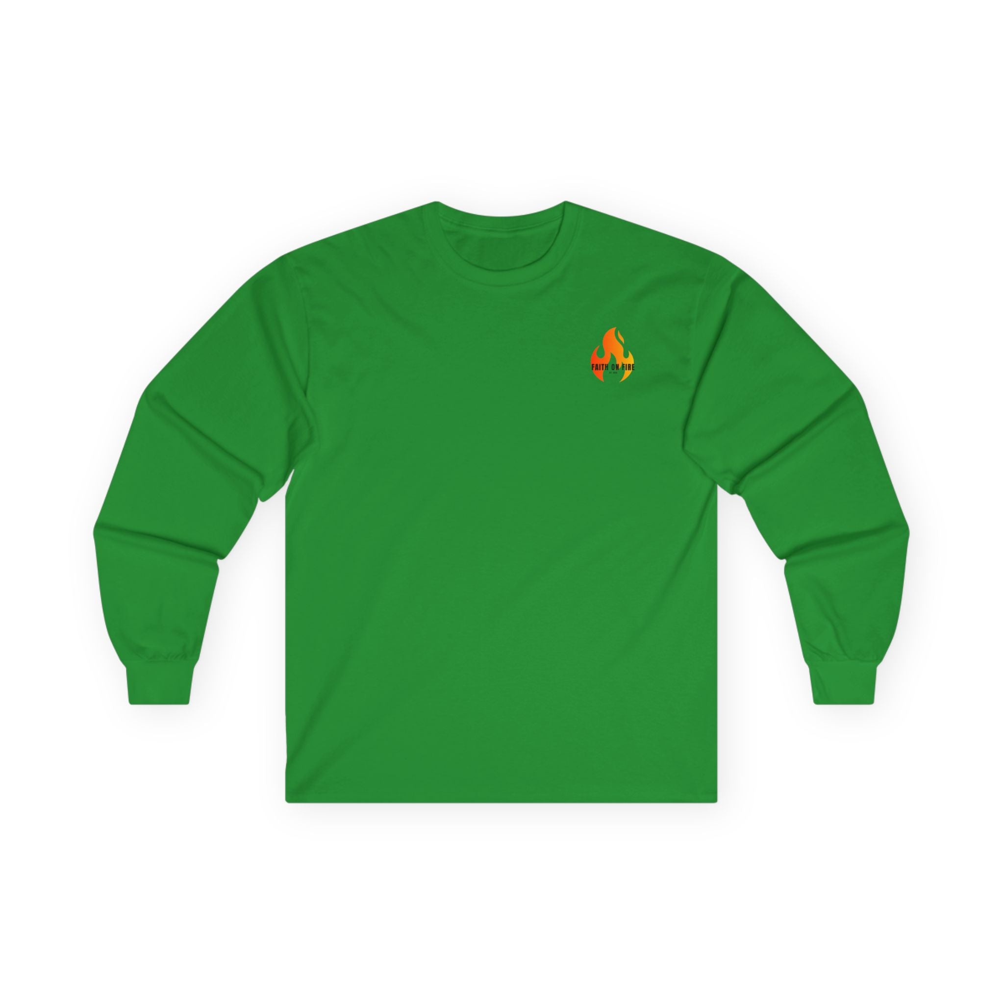 Faith On Fire long sleeve tee