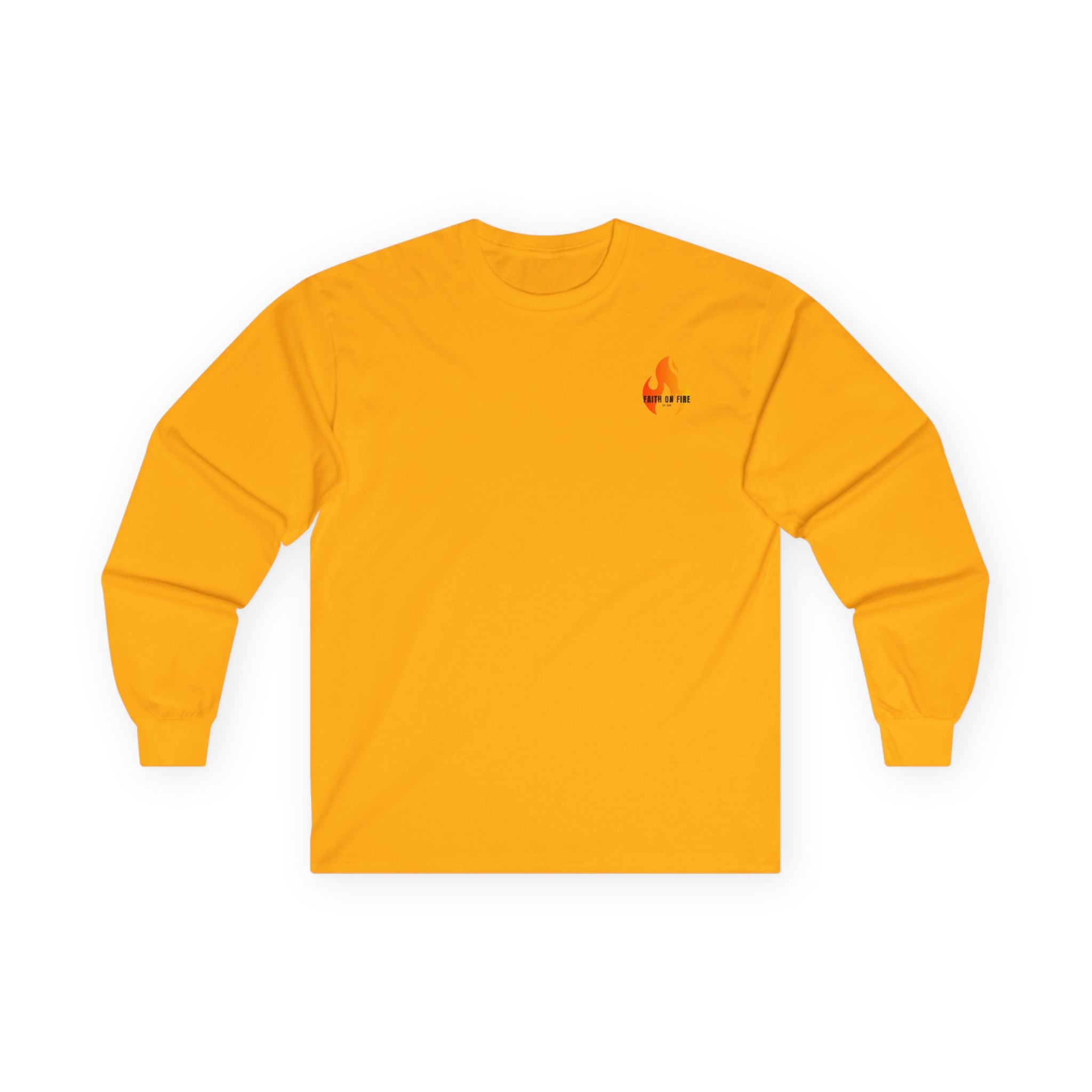 Faith On Fire long sleeve tee