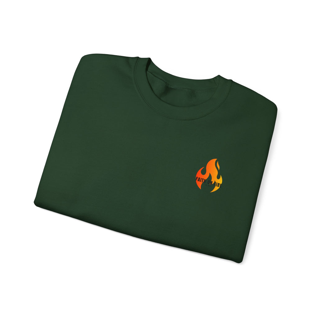Faith On Fire Crewneck Sweatshirt