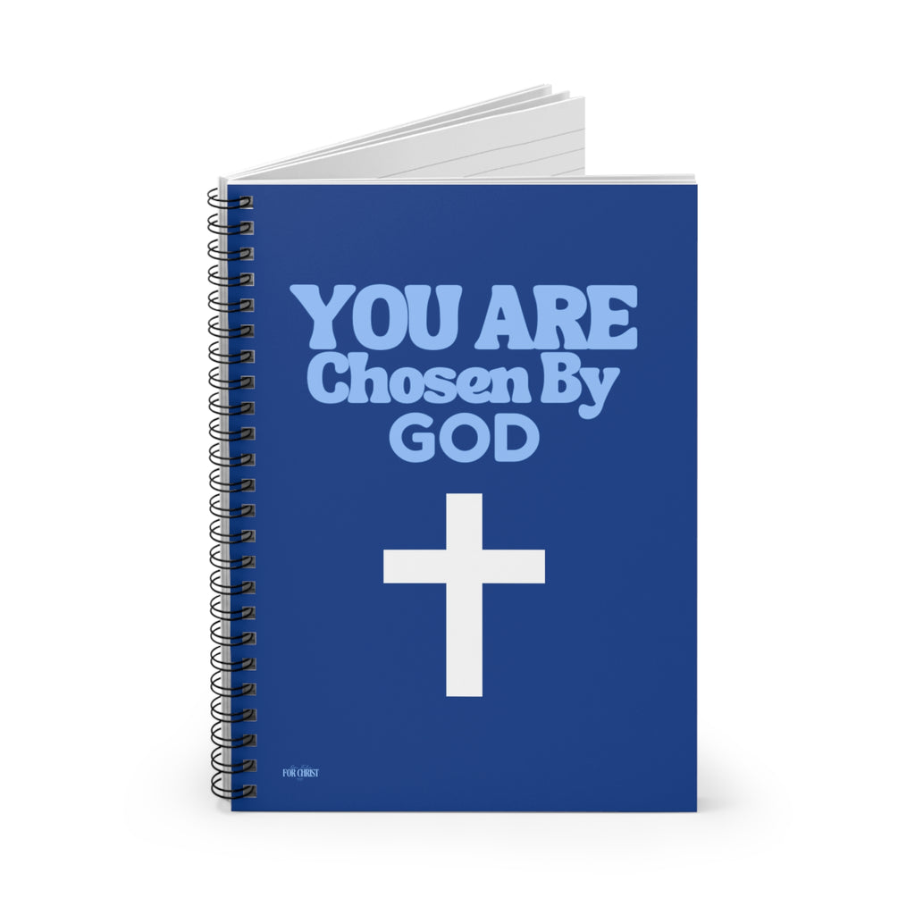 You Are Chosen By God Spiral Notebook — Christian Journal with Cross (Ruled)