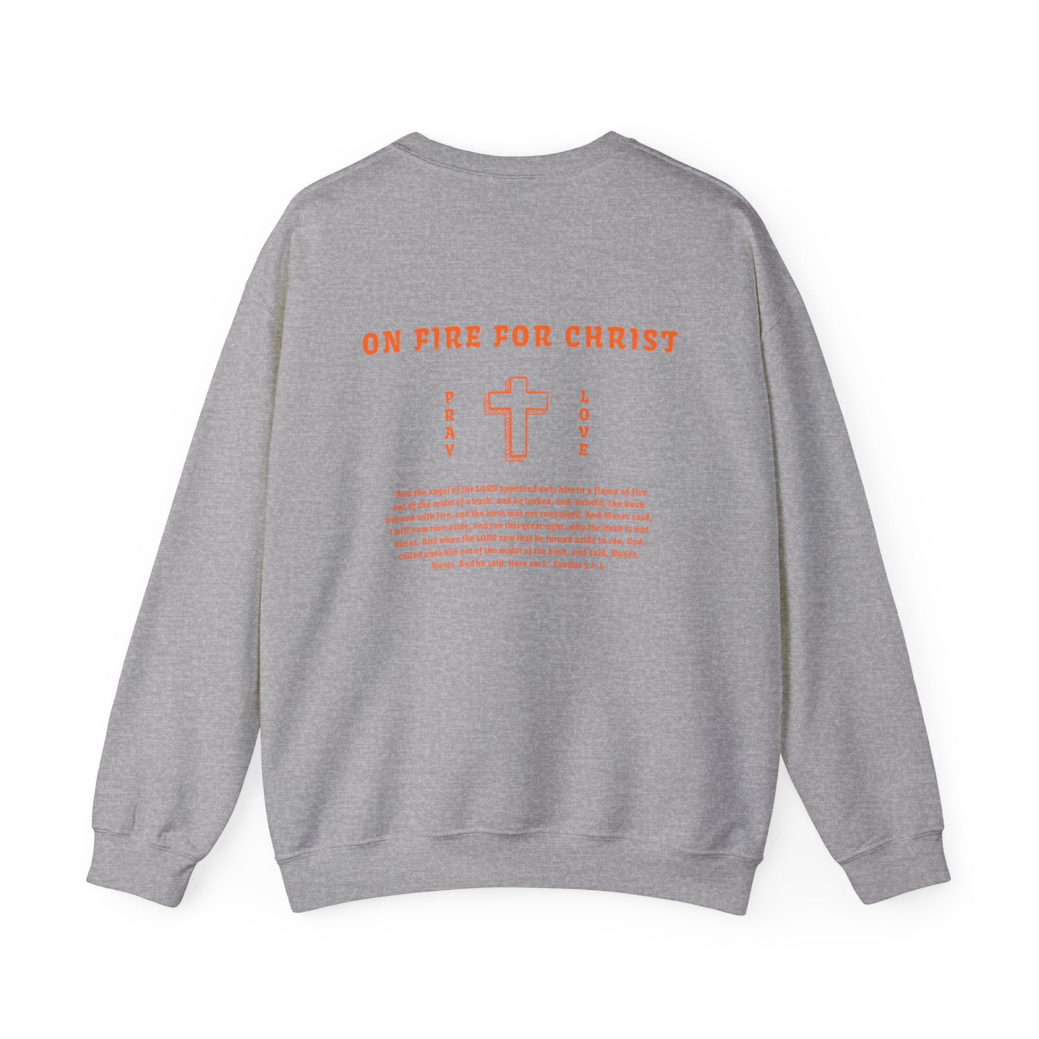 Faith On Fire Crewneck Sweatshirt