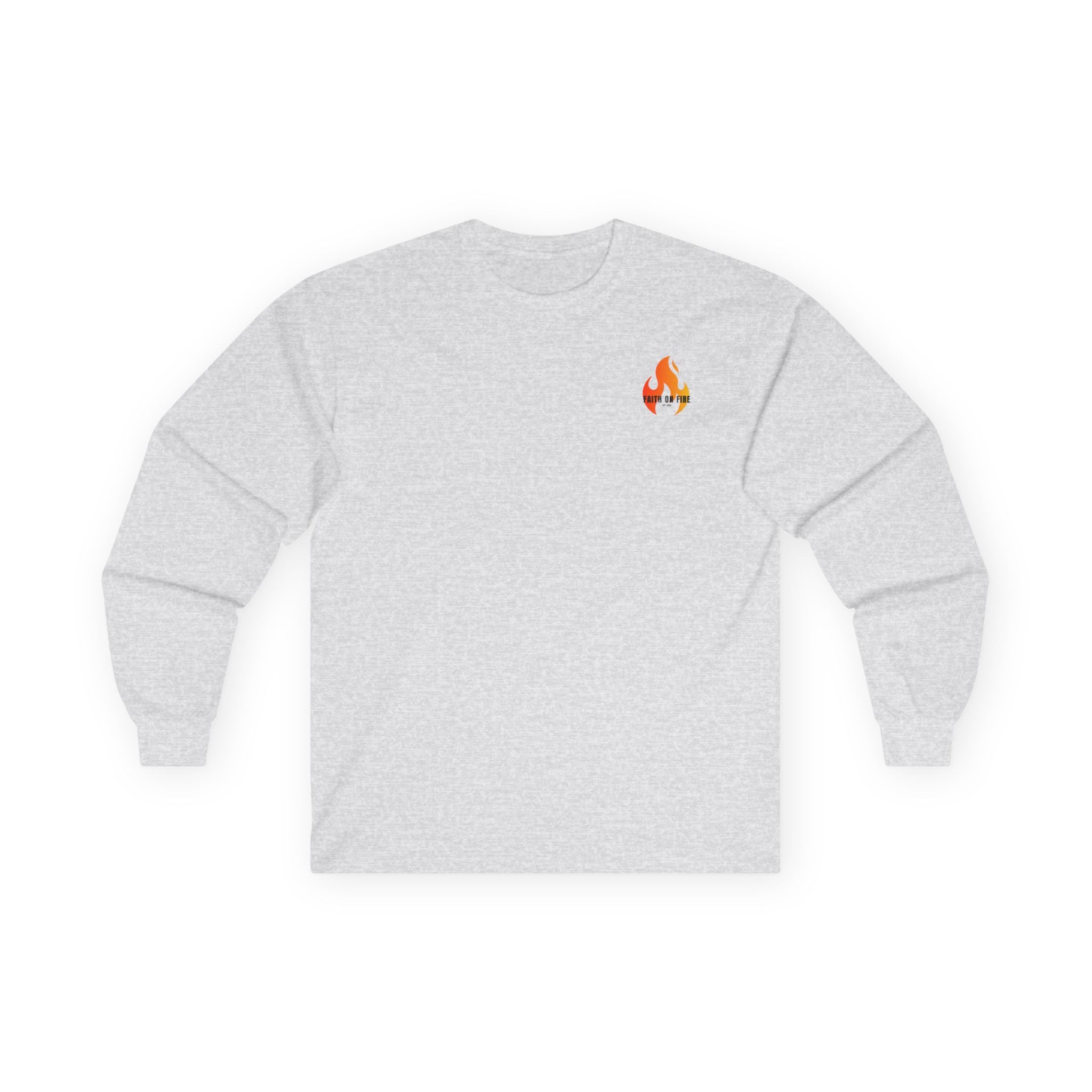 Faith On Fire long sleeve tee