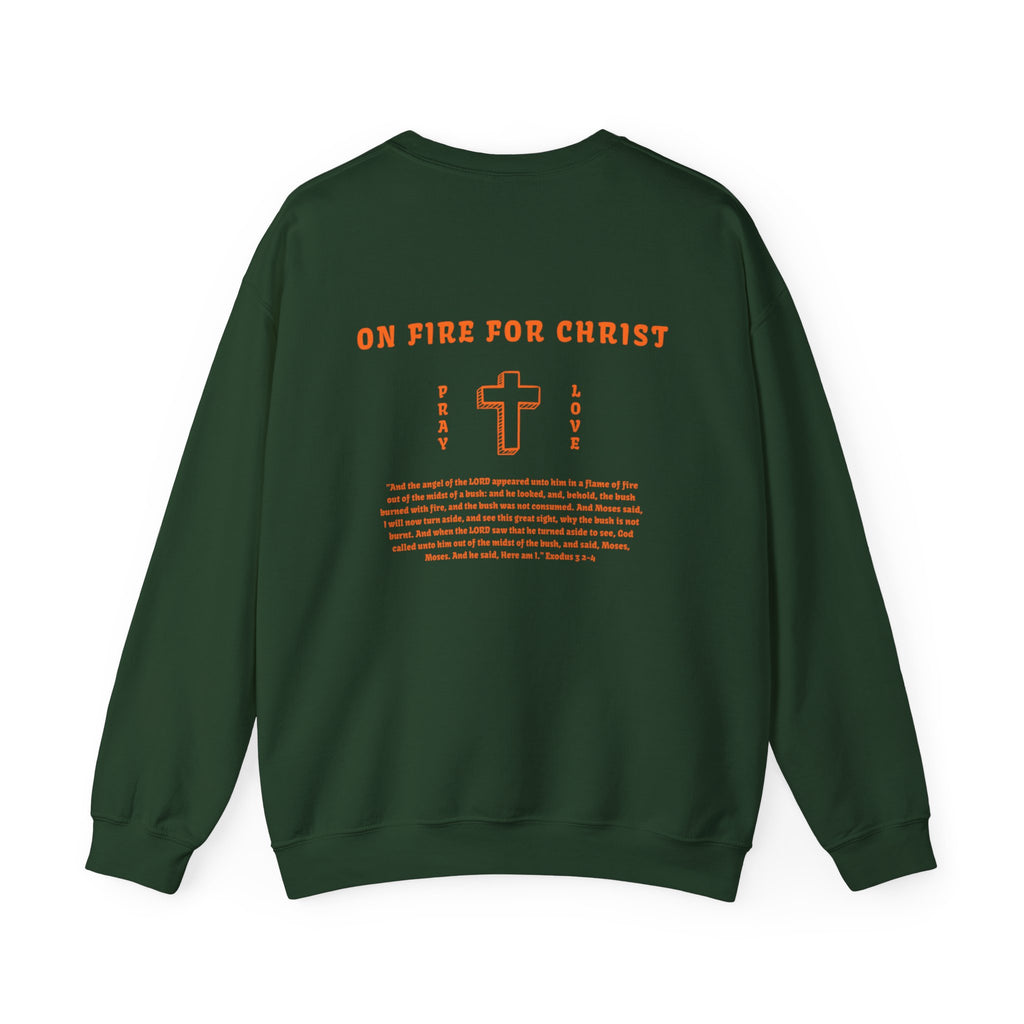 Faith On Fire Crewneck Sweatshirt