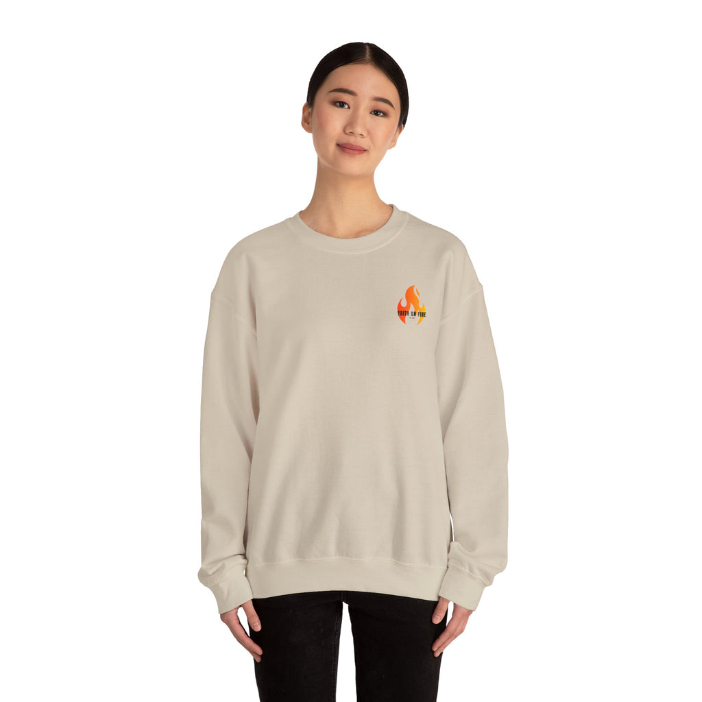 Faith On Fire Crewneck Sweatshirt