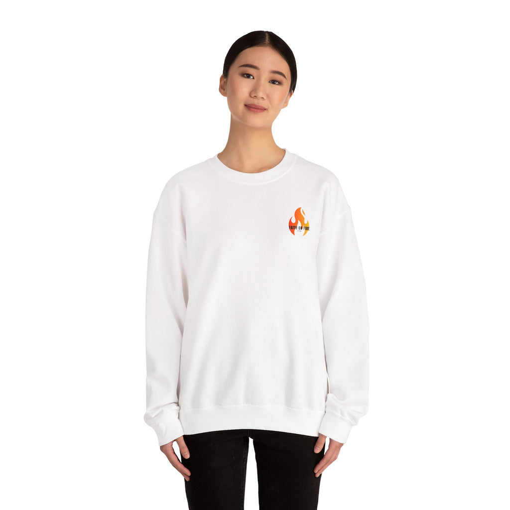 Faith On Fire Crewneck Sweatshirt