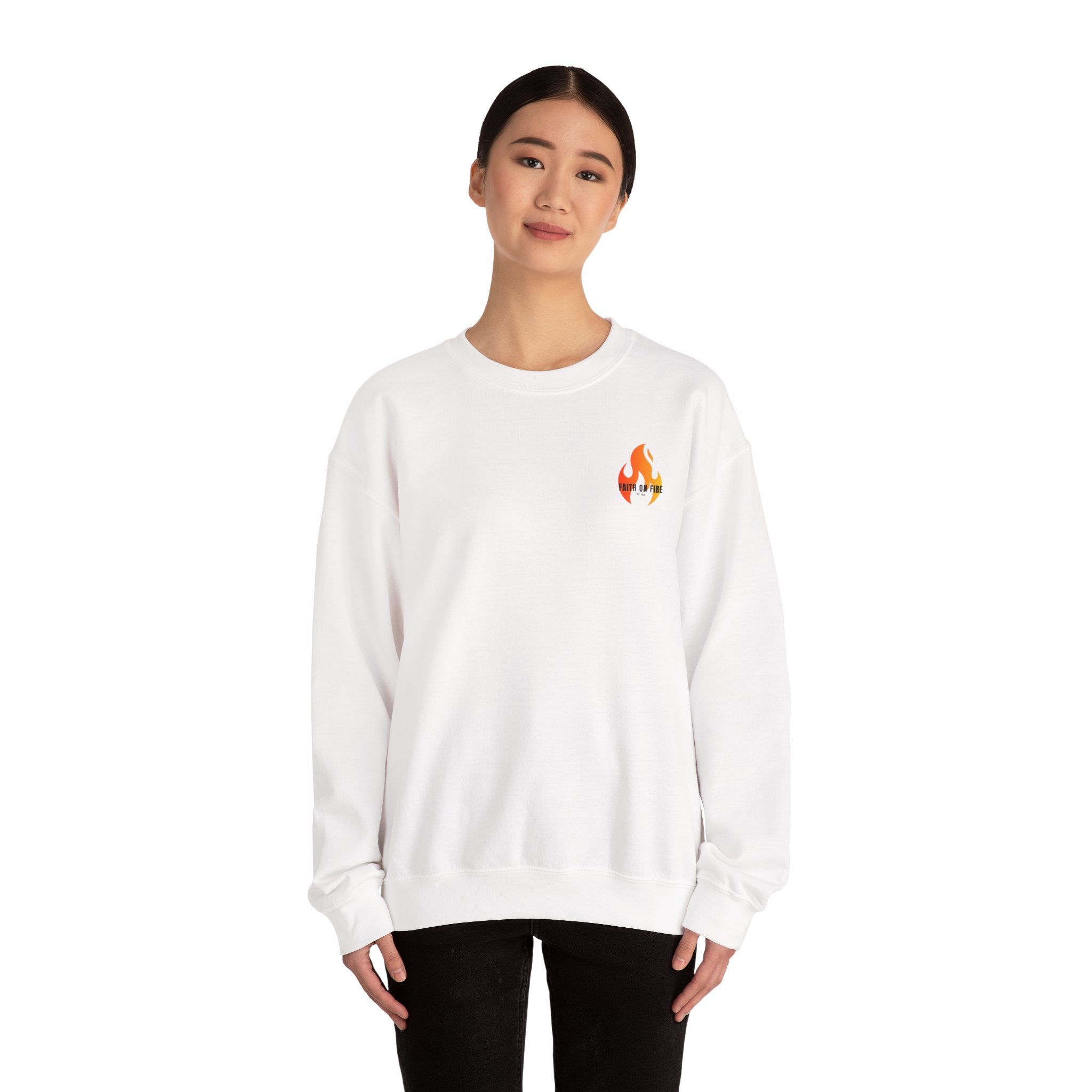 Faith On Fire Crewneck Sweatshirt