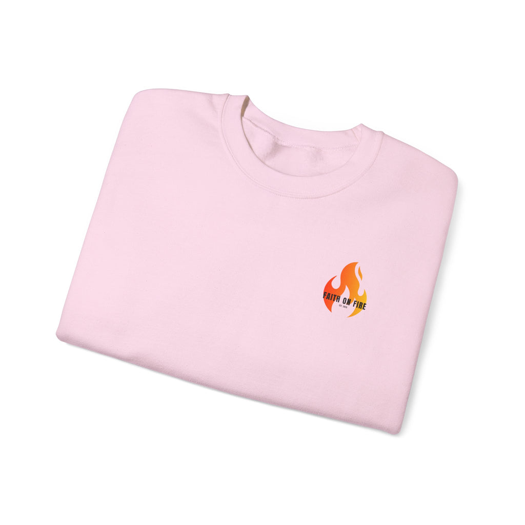 Faith On Fire Crewneck Sweatshirt