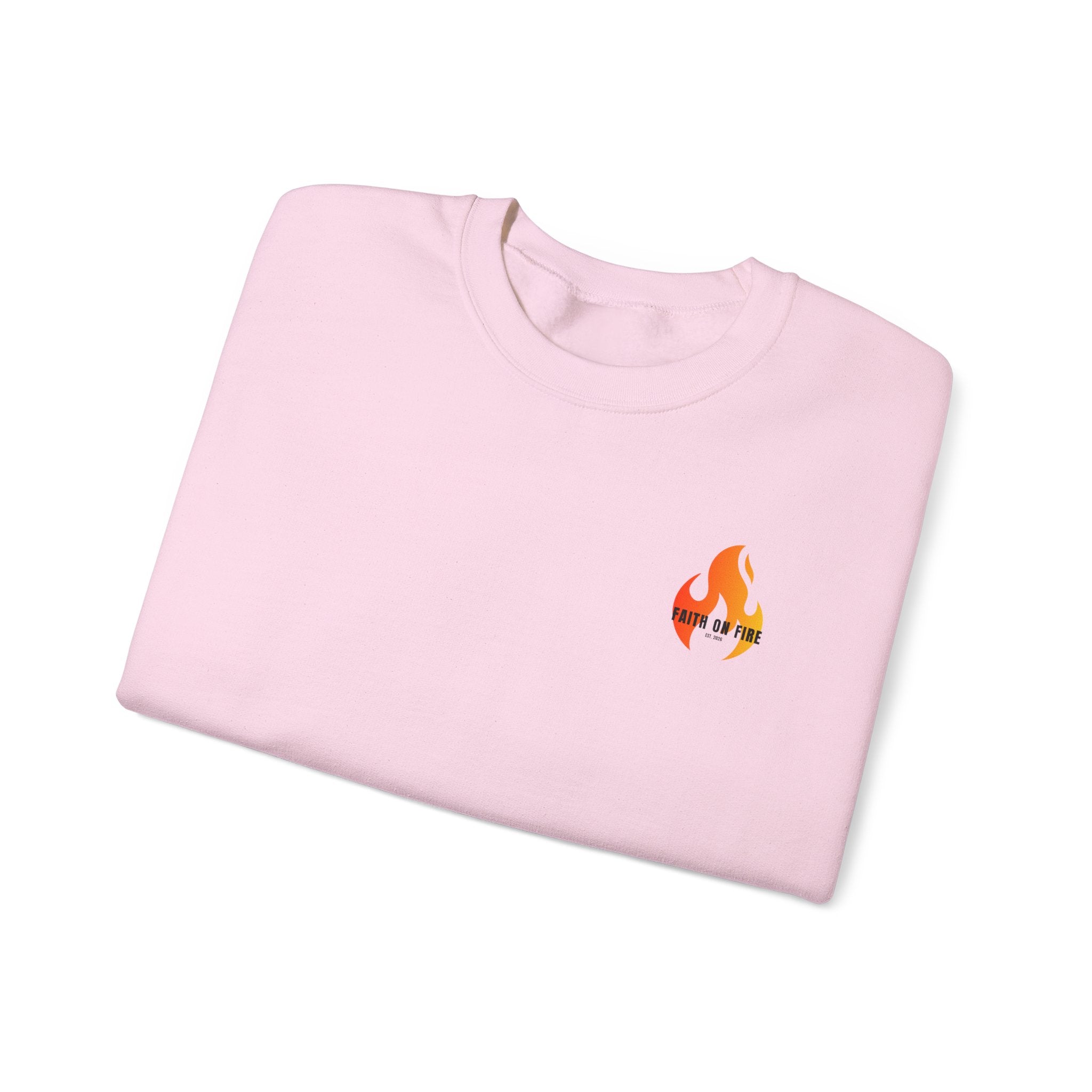 Faith On Fire Crewneck Sweatshirt