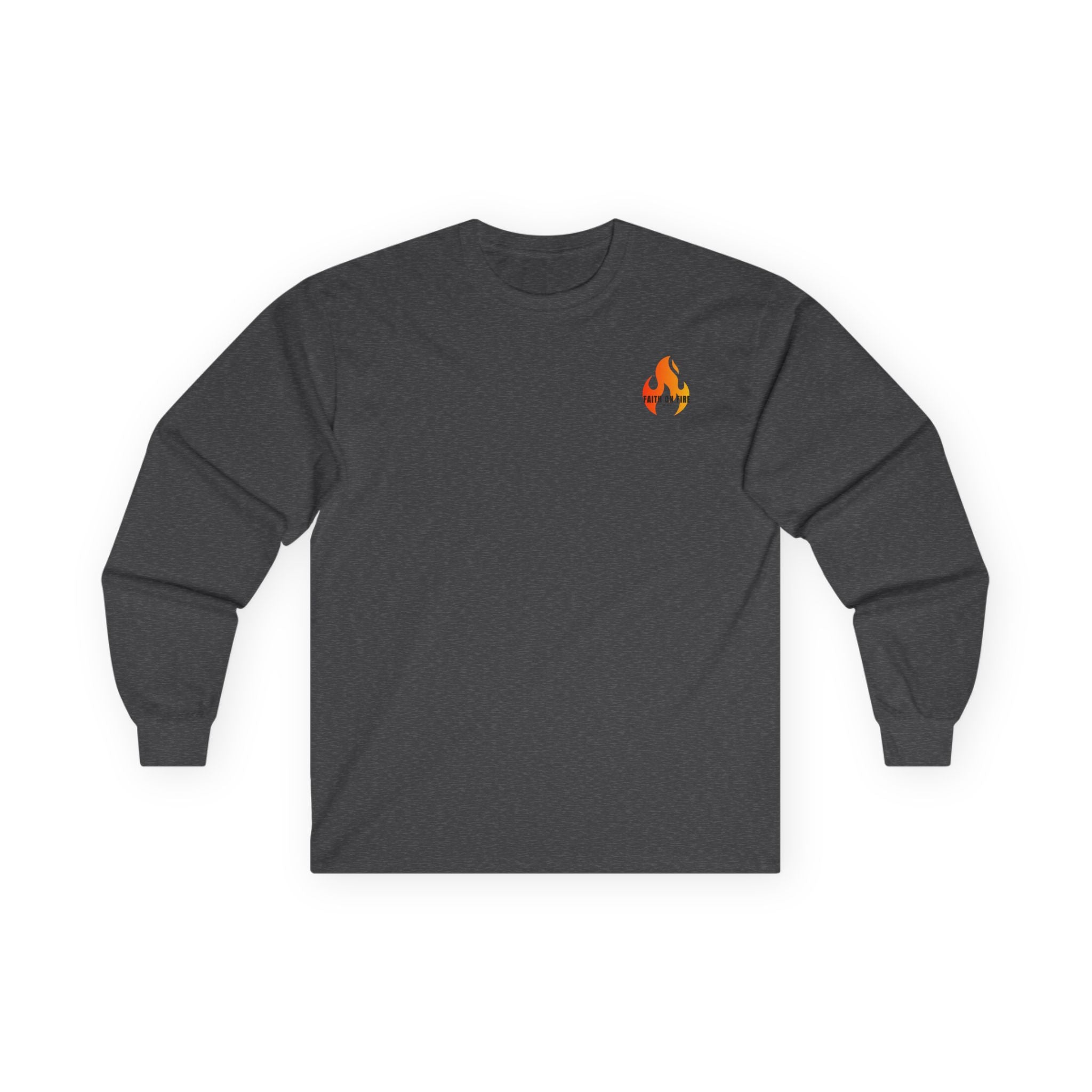 Faith On Fire long sleeve tee