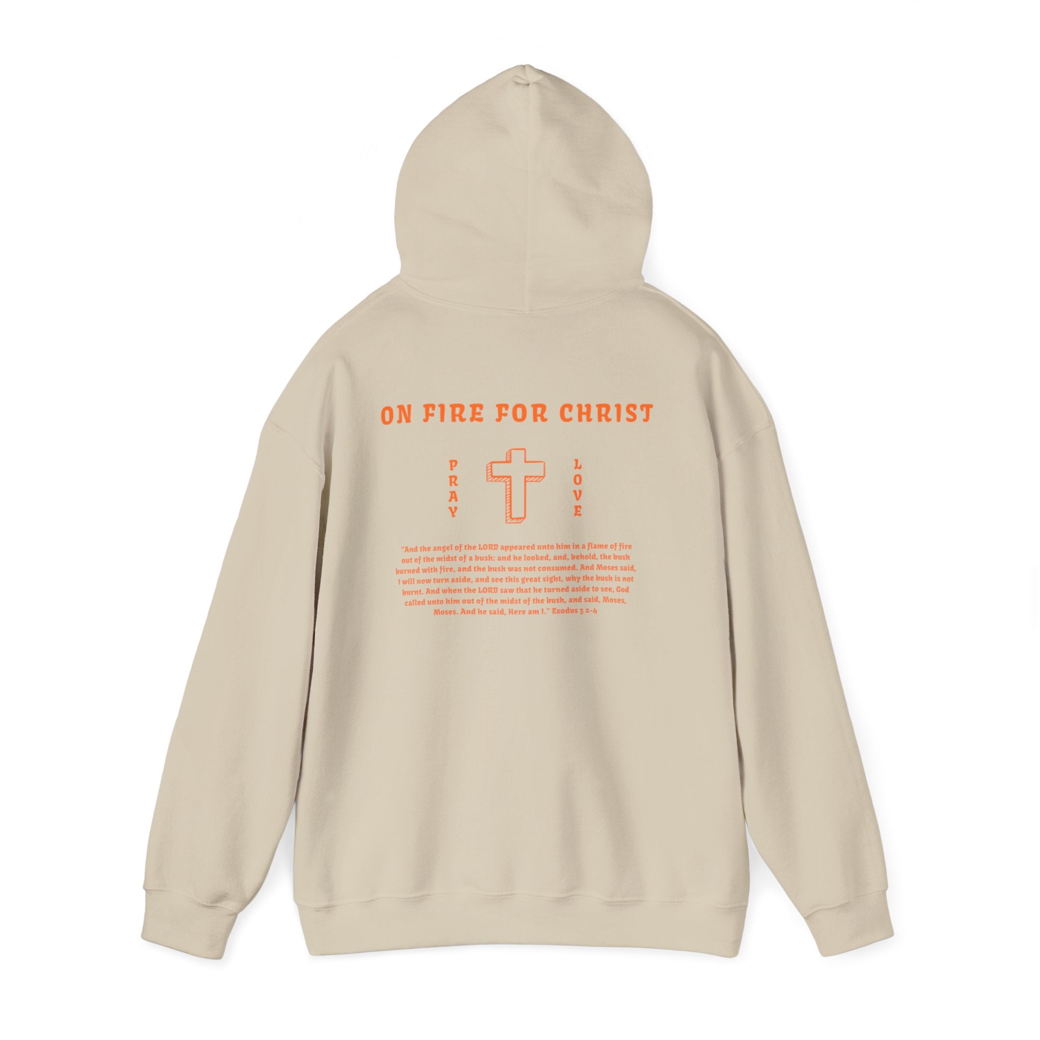 Faith On Fire Hooded Sweatshirt