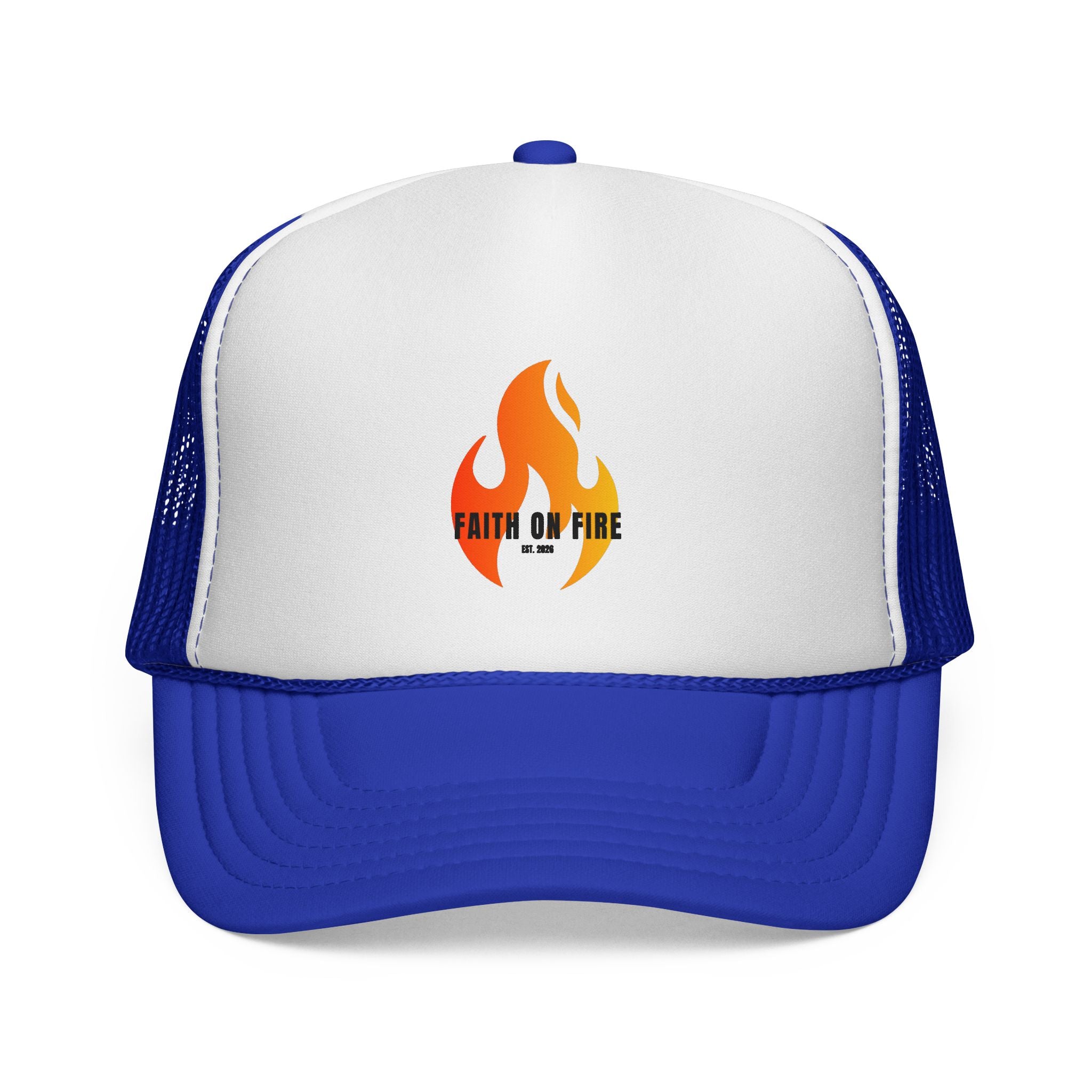 Faith On Fire Trucker Cap