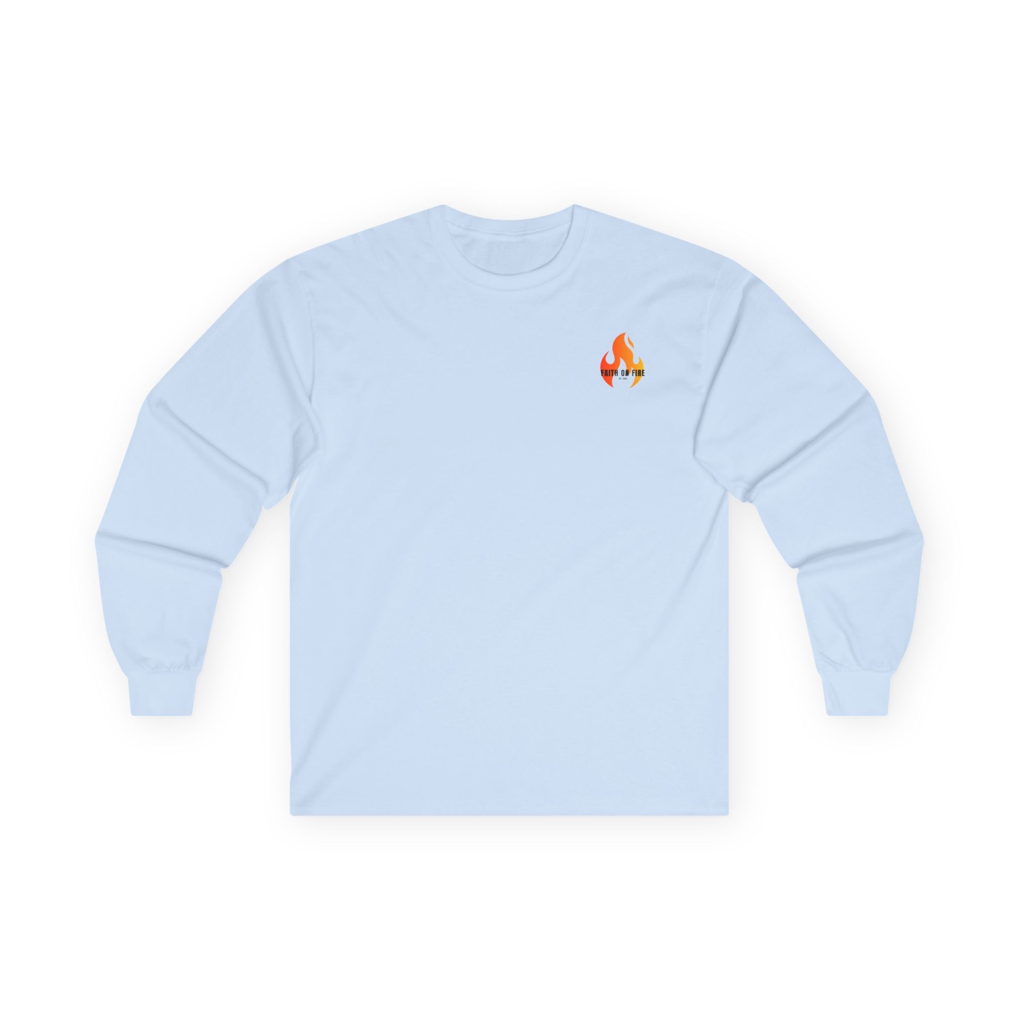 Faith On Fire long sleeve tee