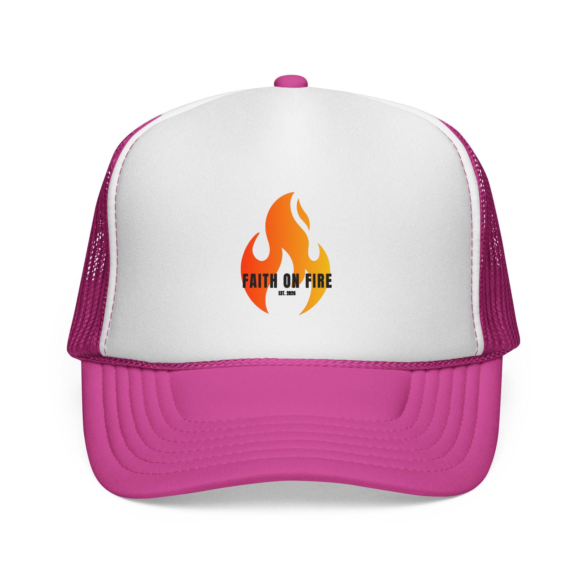 Faith On Fire Trucker Cap