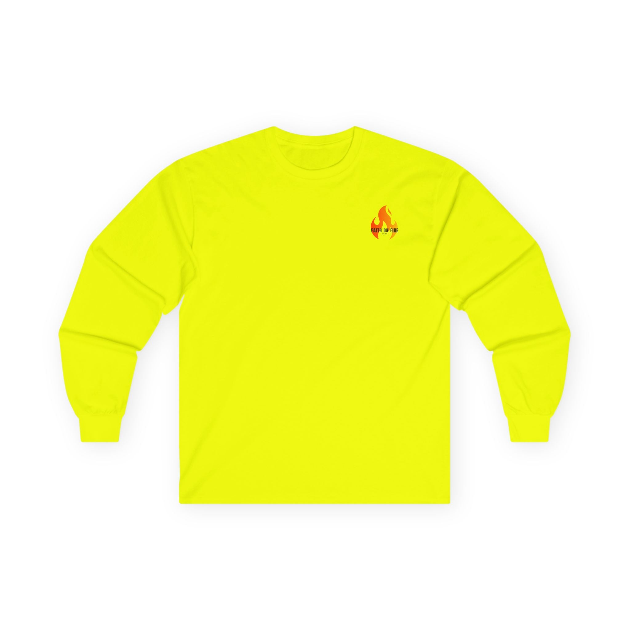 Faith On Fire long sleeve tee