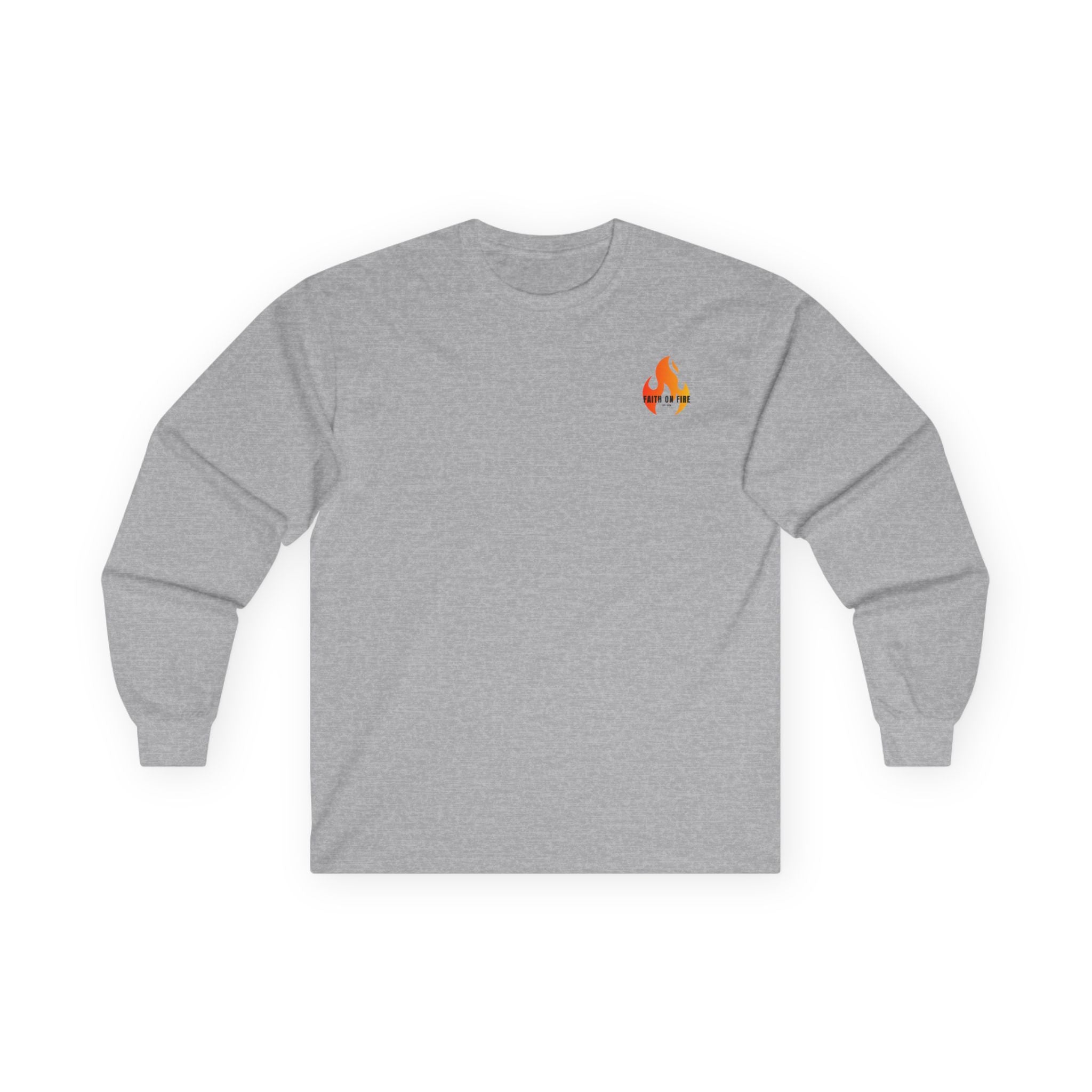 Faith On Fire long sleeve tee