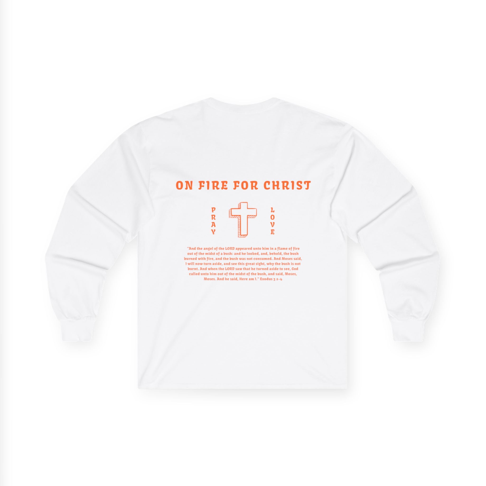 Faith On Fire long sleeve tee