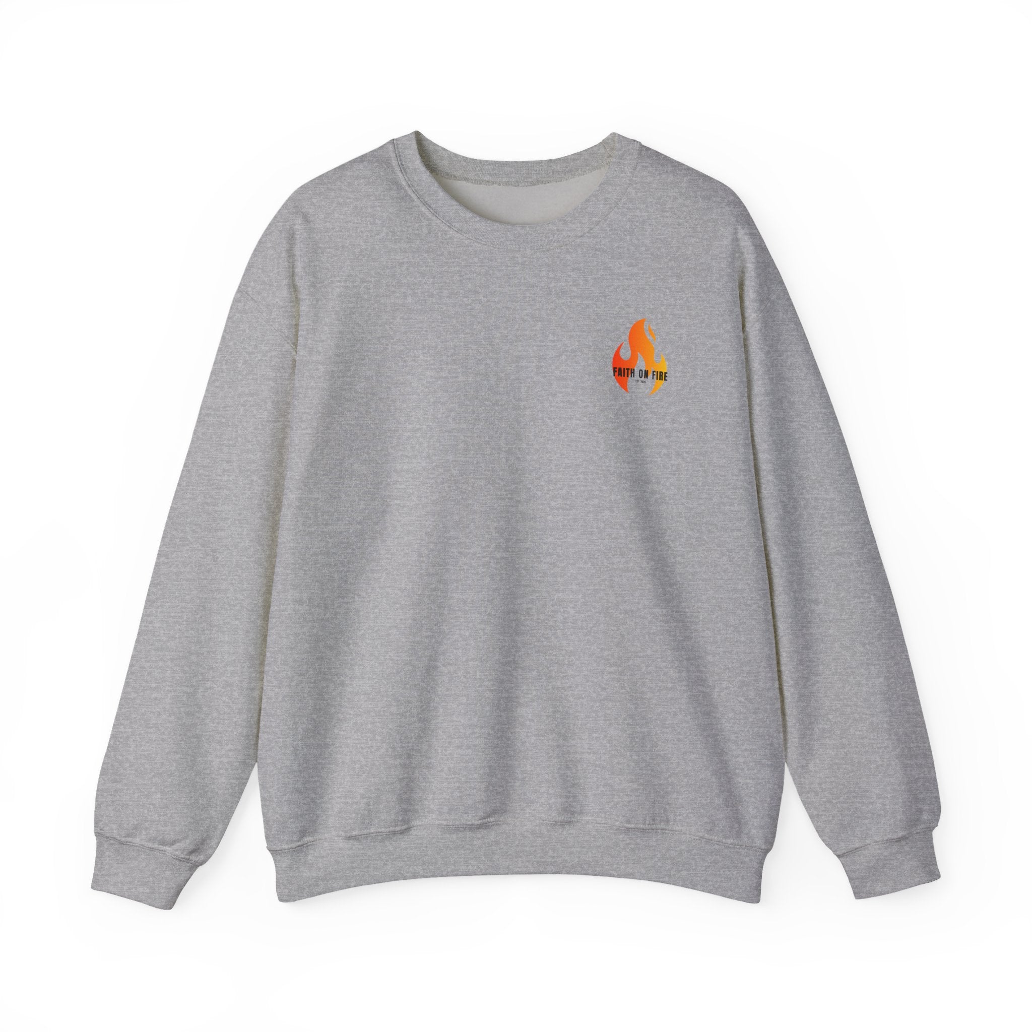 Faith On Fire Crewneck Sweatshirt