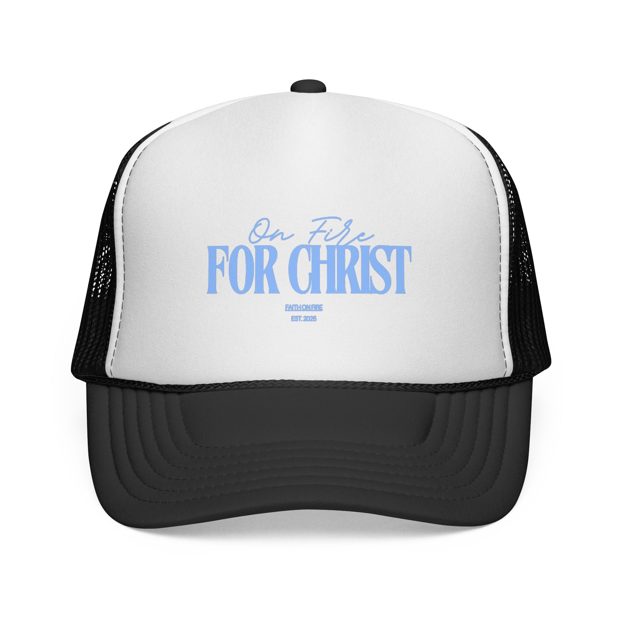 Trucker Cap — On Fire For Christ Vintage Faith Mesh Hat