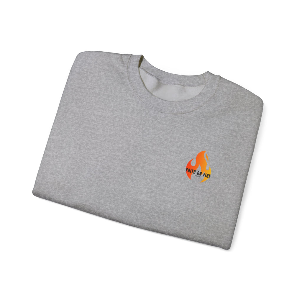 Faith On Fire Crewneck Sweatshirt