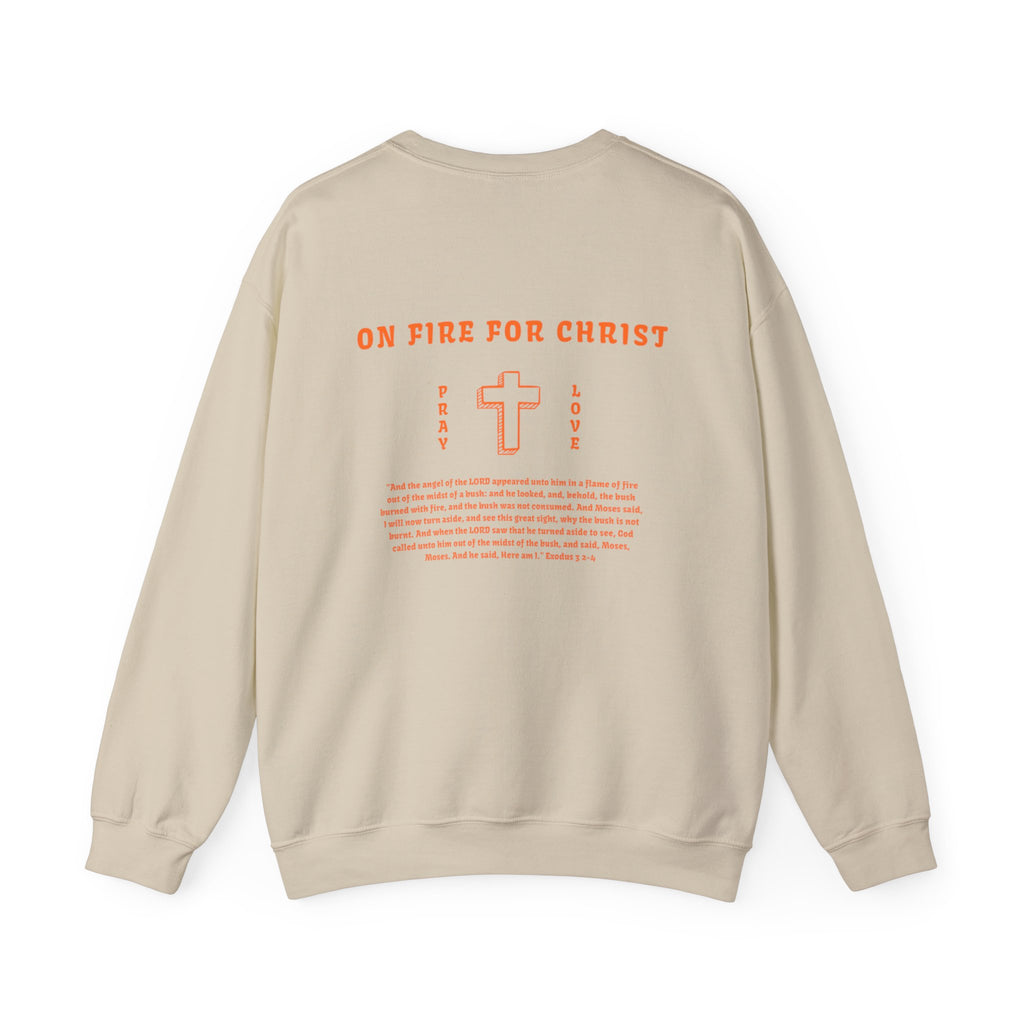 Faith On Fire Crewneck Sweatshirt