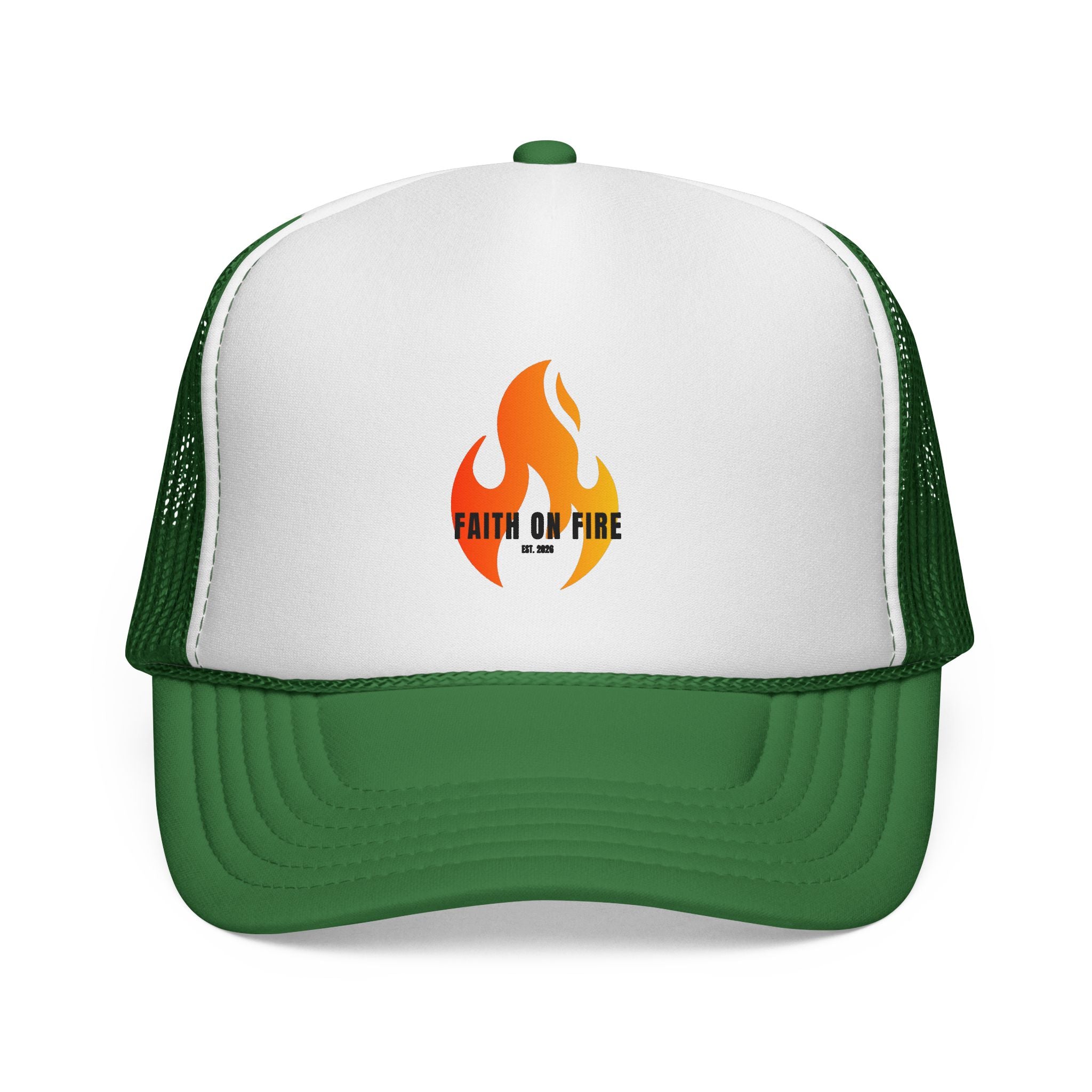 Faith On Fire Trucker Cap