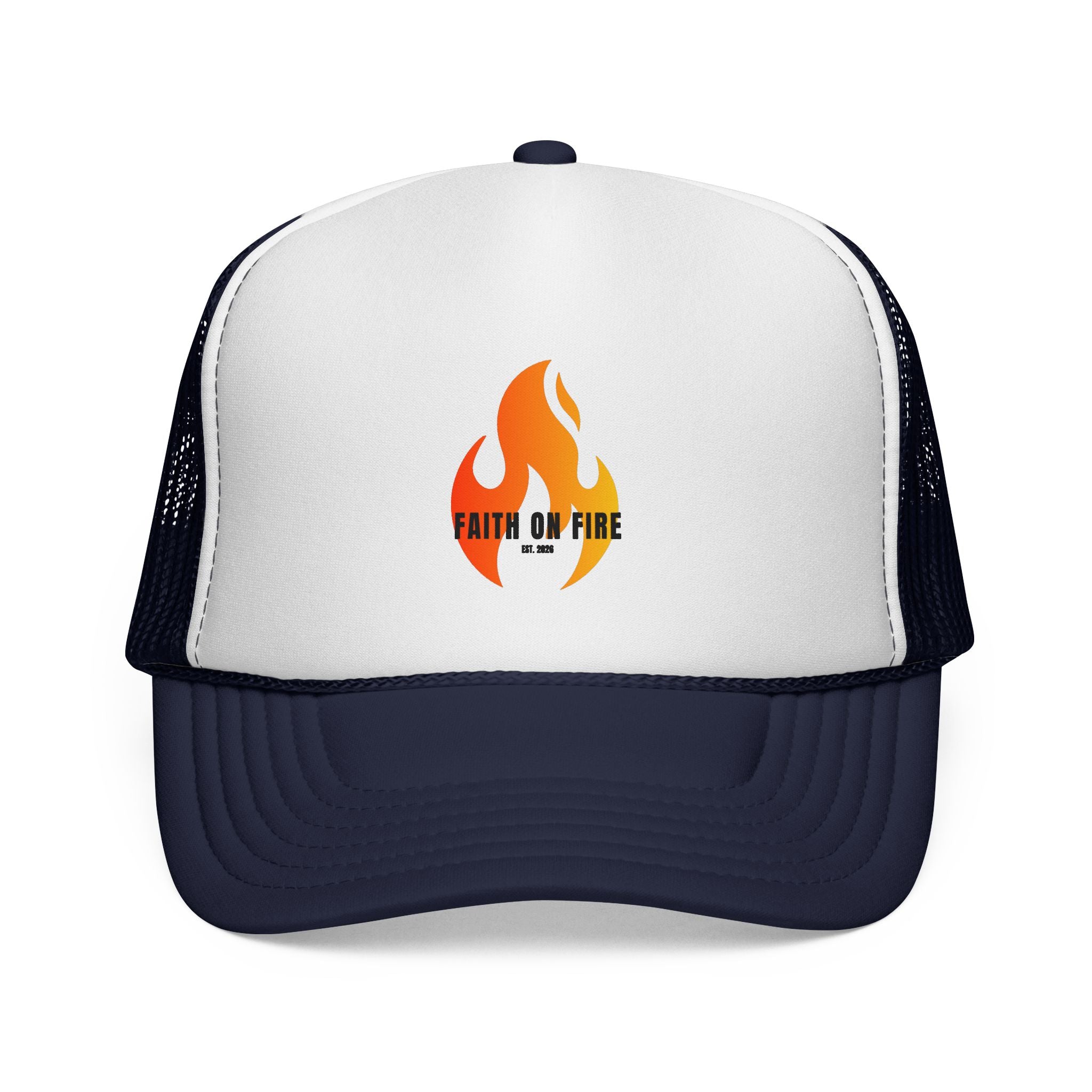 Faith On Fire Trucker Cap