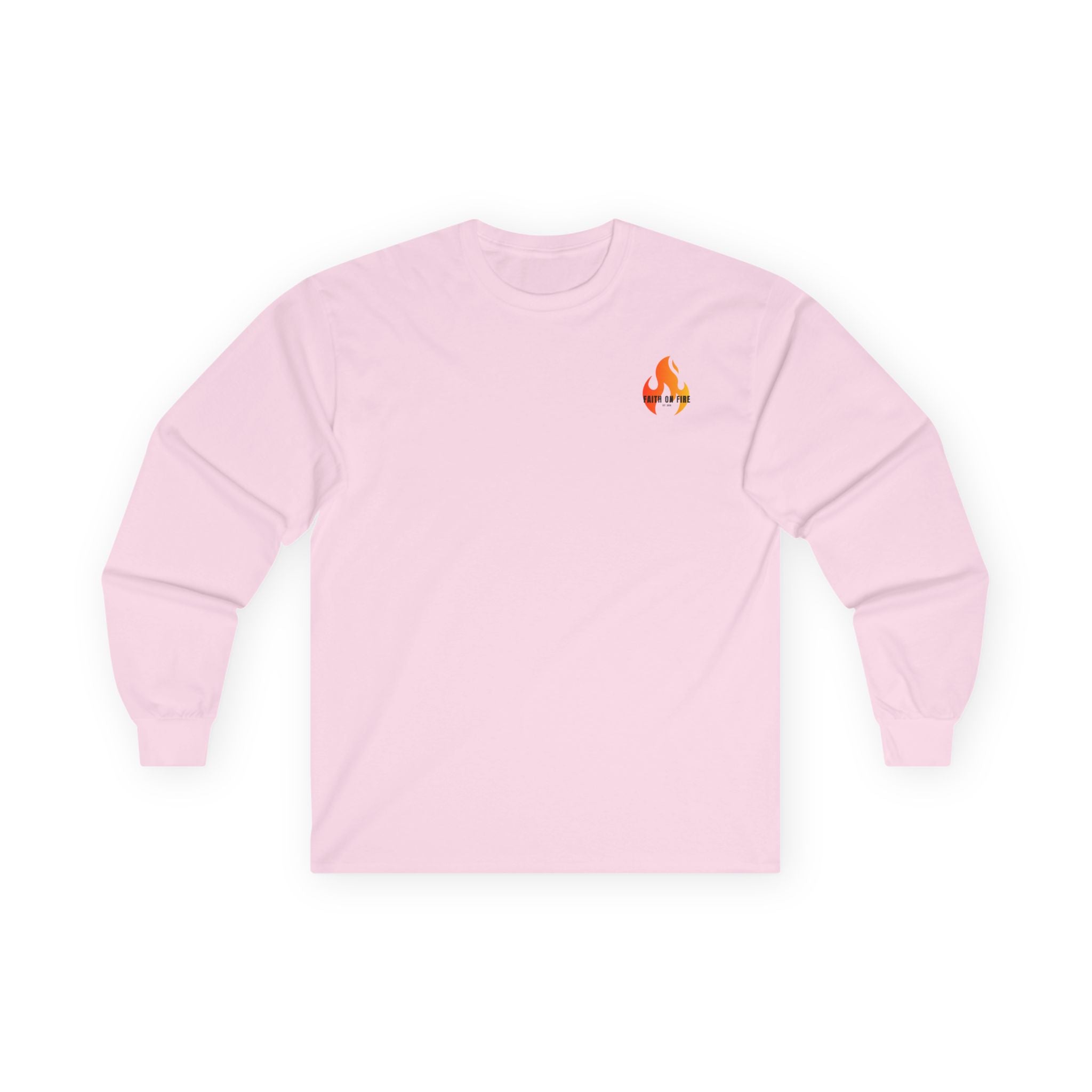 Faith On Fire long sleeve tee