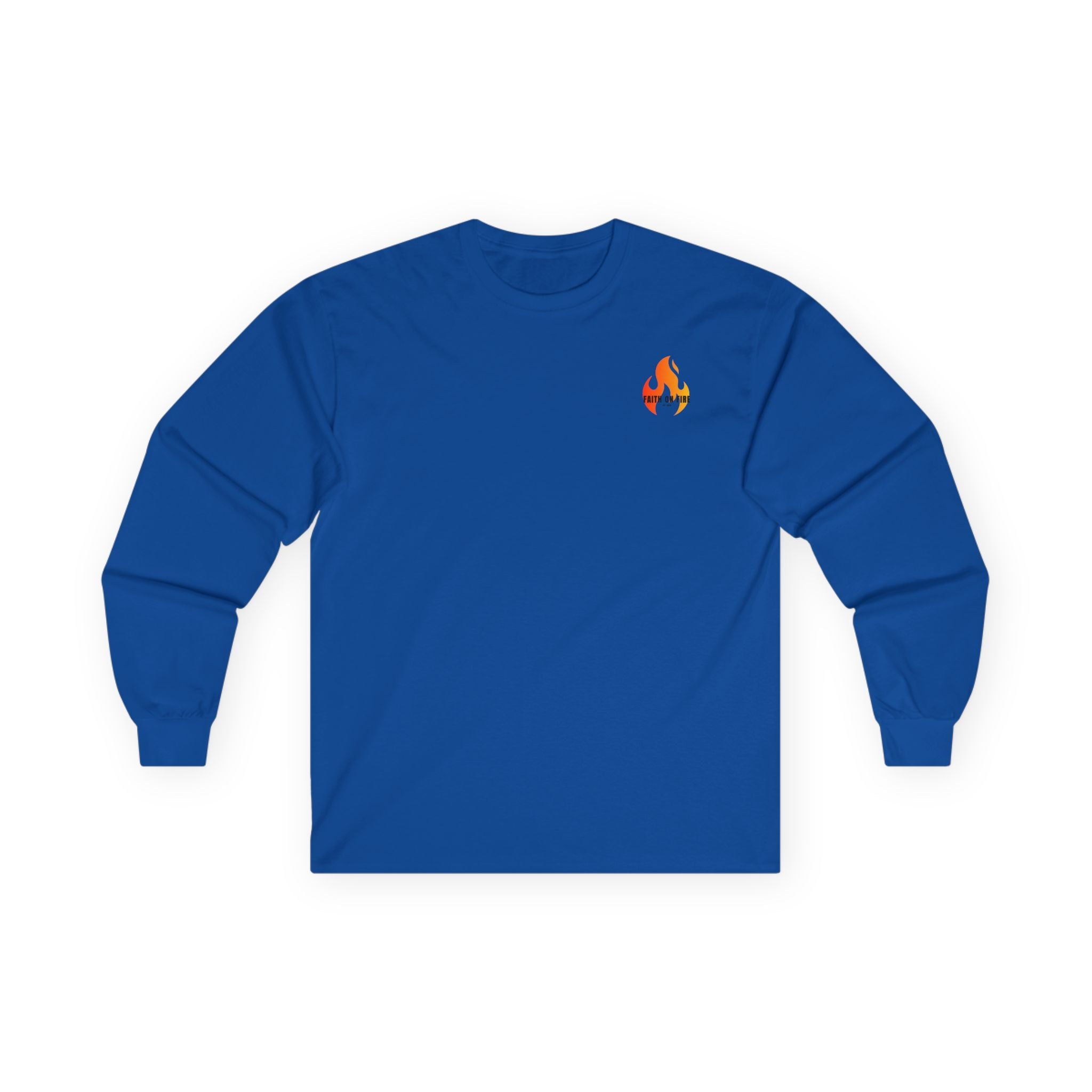 Faith On Fire long sleeve tee