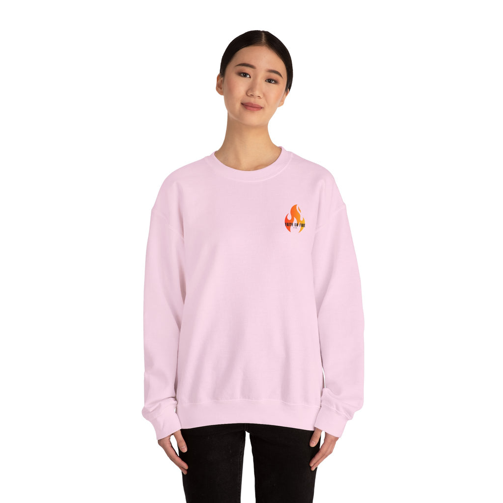 Faith On Fire Crewneck Sweatshirt