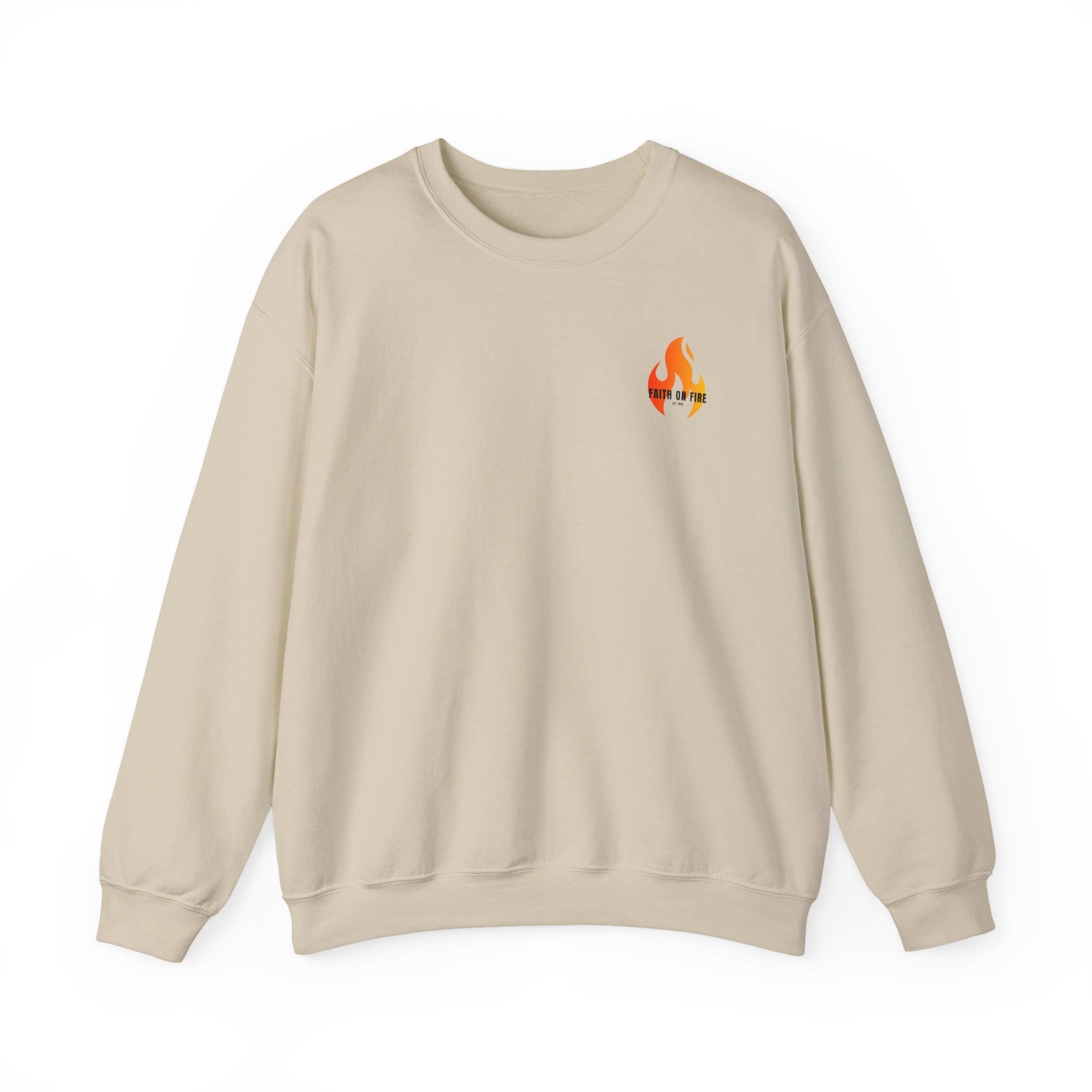 Faith On Fire Crewneck Sweatshirt