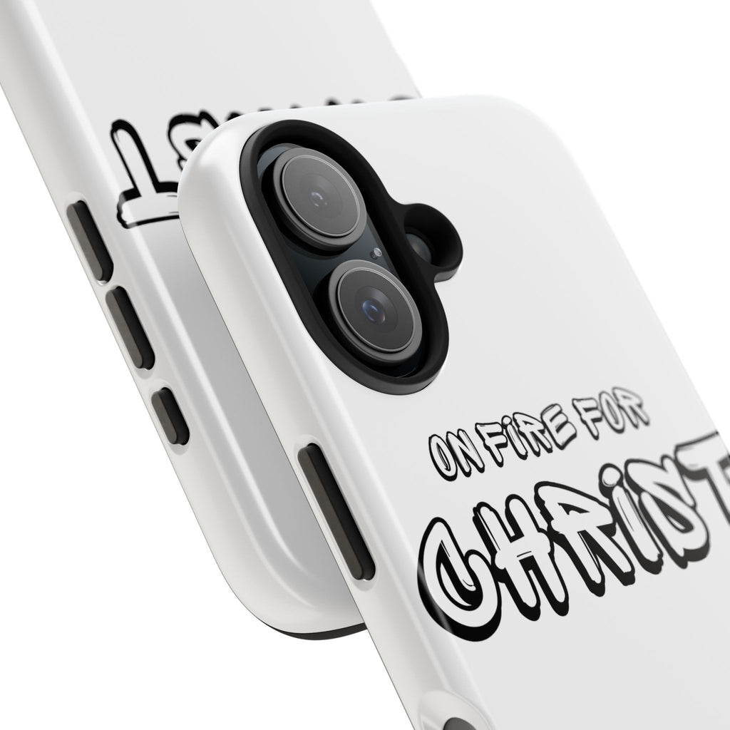 "On Fire For Christ" Phone Cases