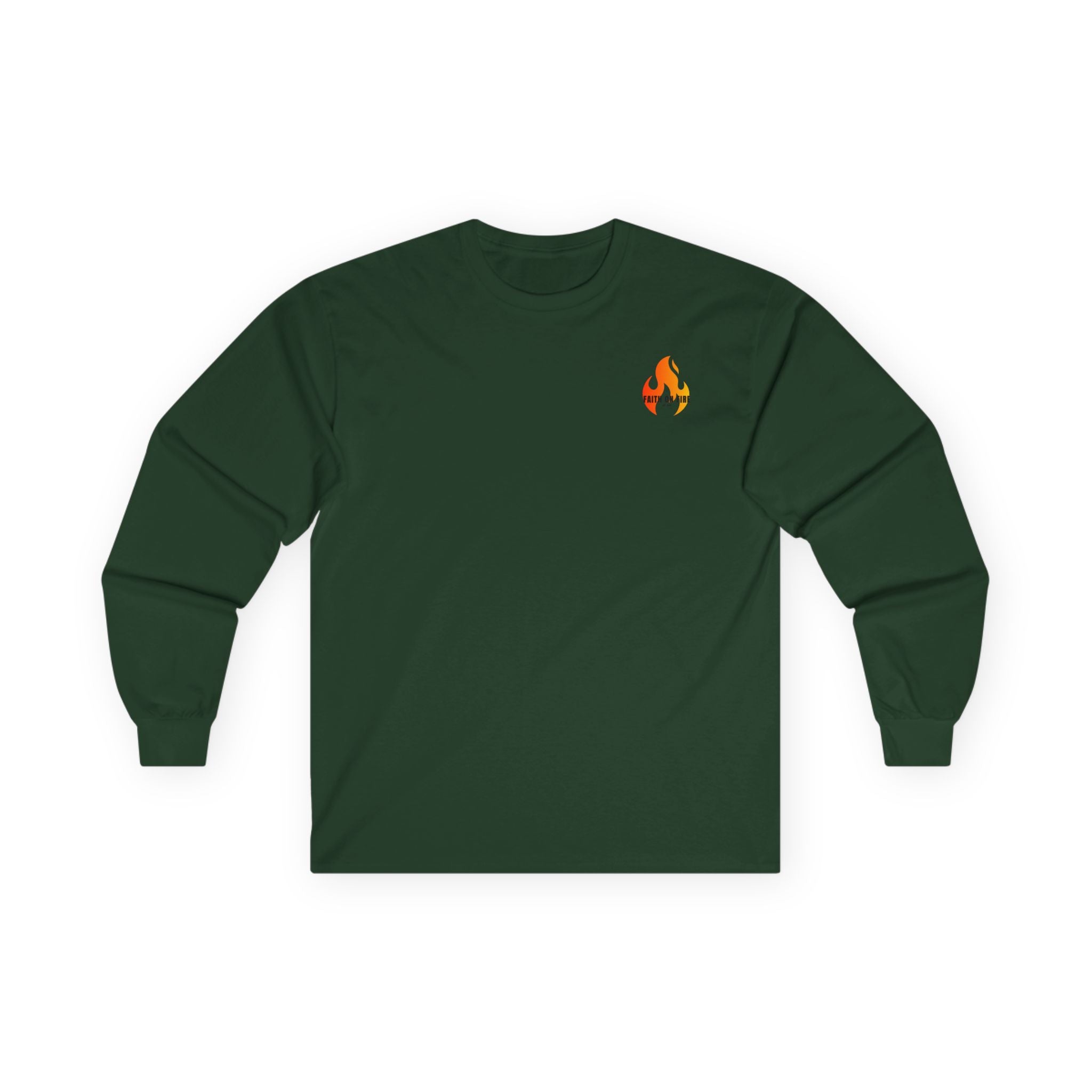 Faith On Fire long sleeve tee